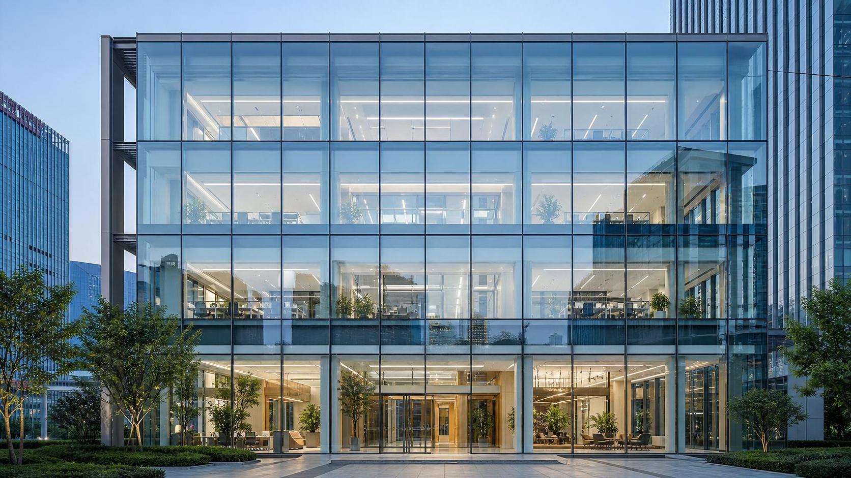 Using Low-E Glass in Daylighting Facades Without Causing Glare or Dark Interiors