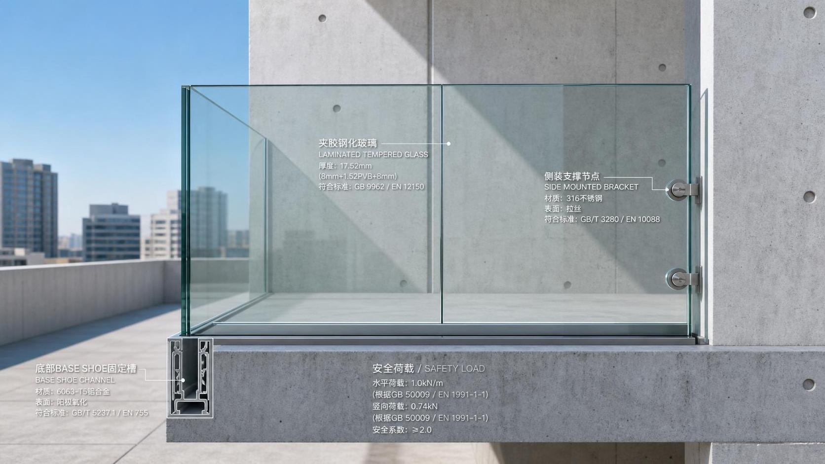 Structural Glass Balustrade: Key Design Loads, Fixing Types, and Safety Code Basics