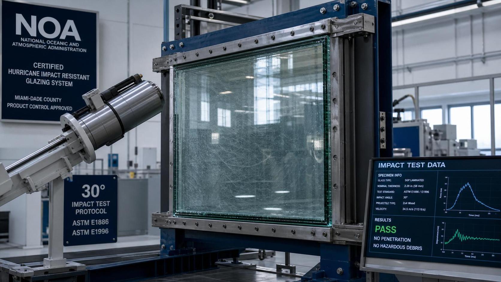 Miami-Dade Adds 30° Impact Test for SGP Hurricane Glass