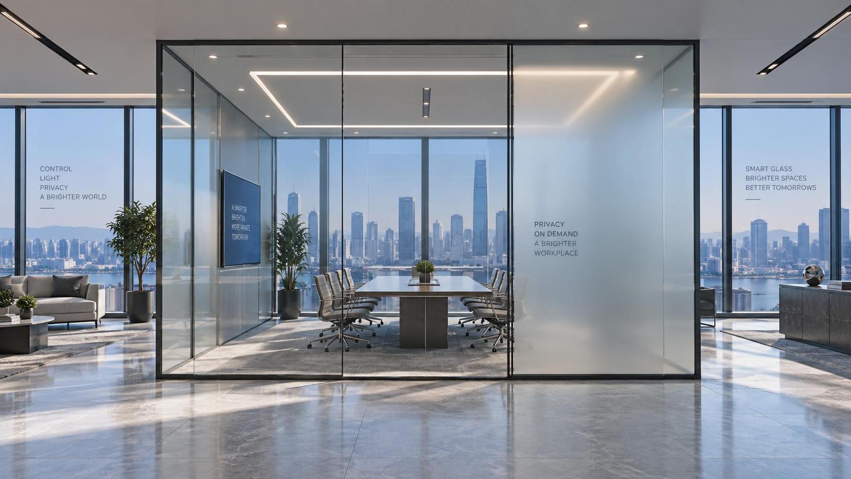 Smart Glass Windows for Office Projects: Choosing PDLC or Electrochromic Glazing