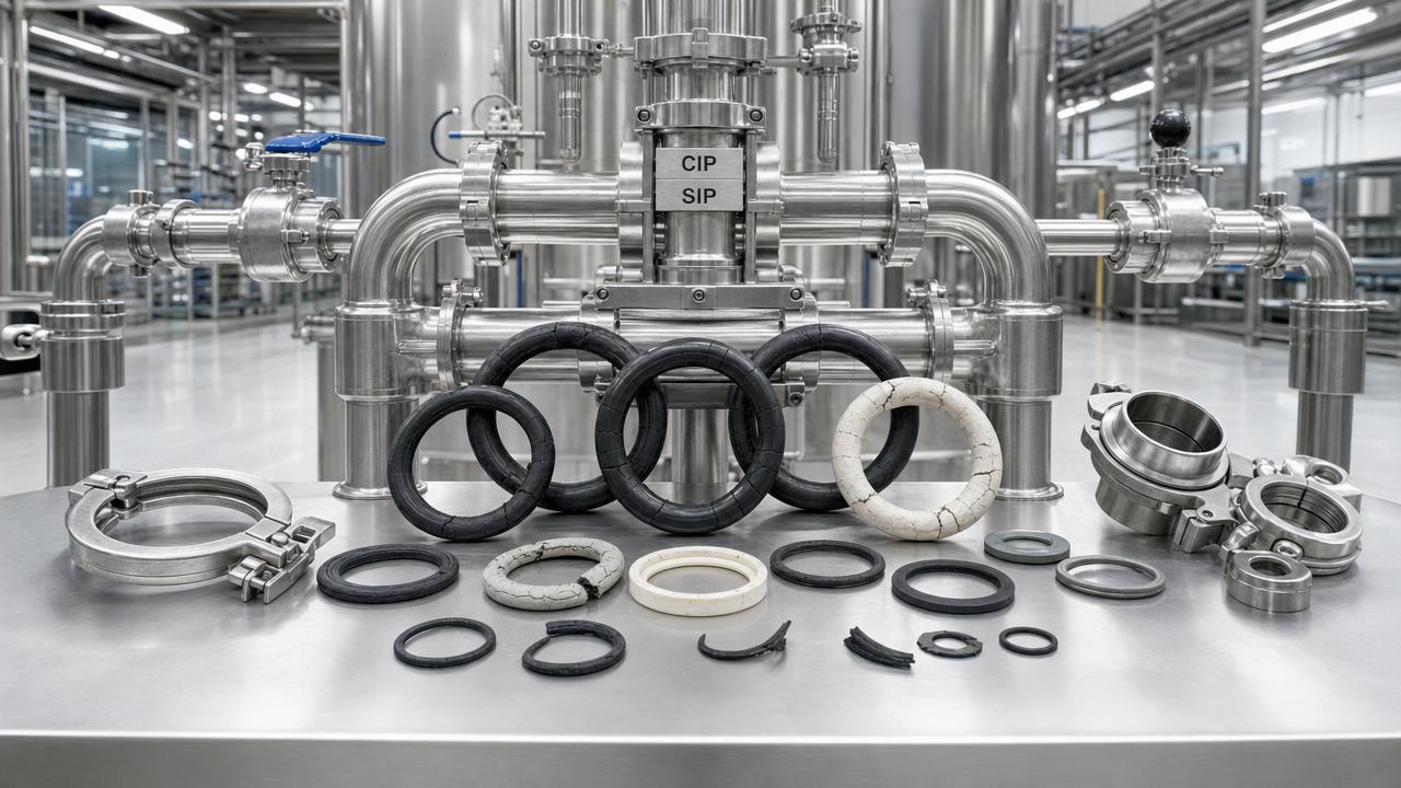 Food Grade Chemical-Resistant Elastomers: Common Failure Modes in CIP and SIP Lines