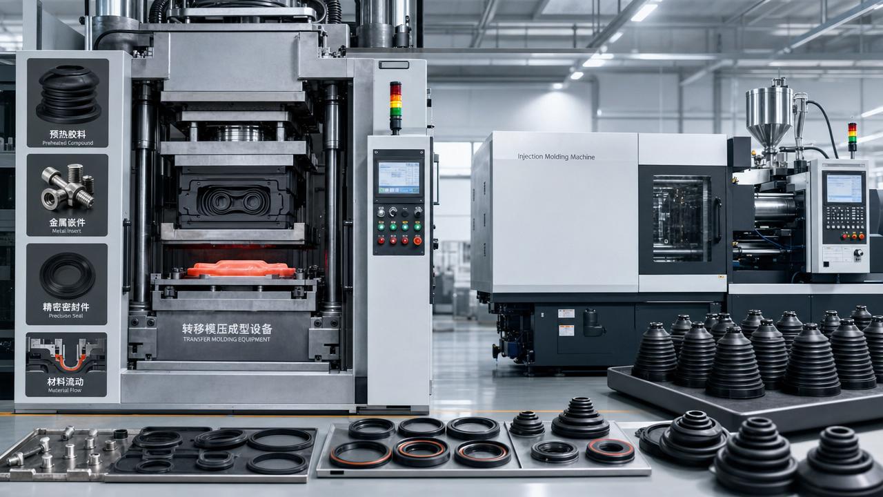 Transfer Molding vs Injection Molding for Rubber Parts: Key Trade-Offs
