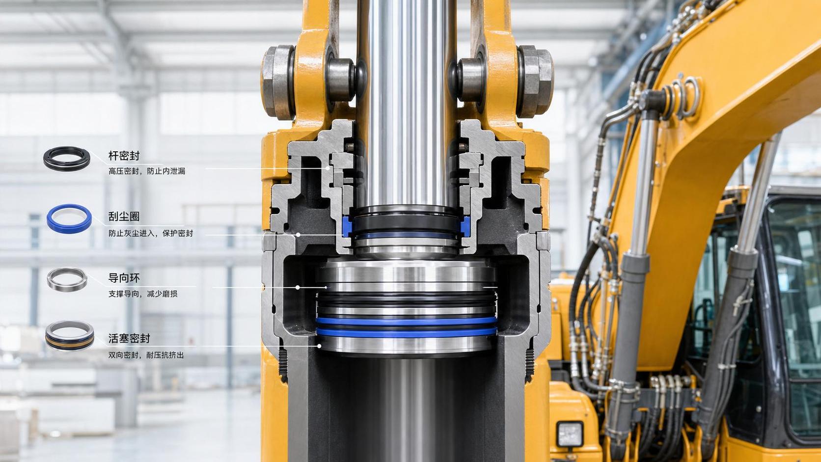 Hydraulic Cylinder Seals for Construction Equipment: Selection Guide