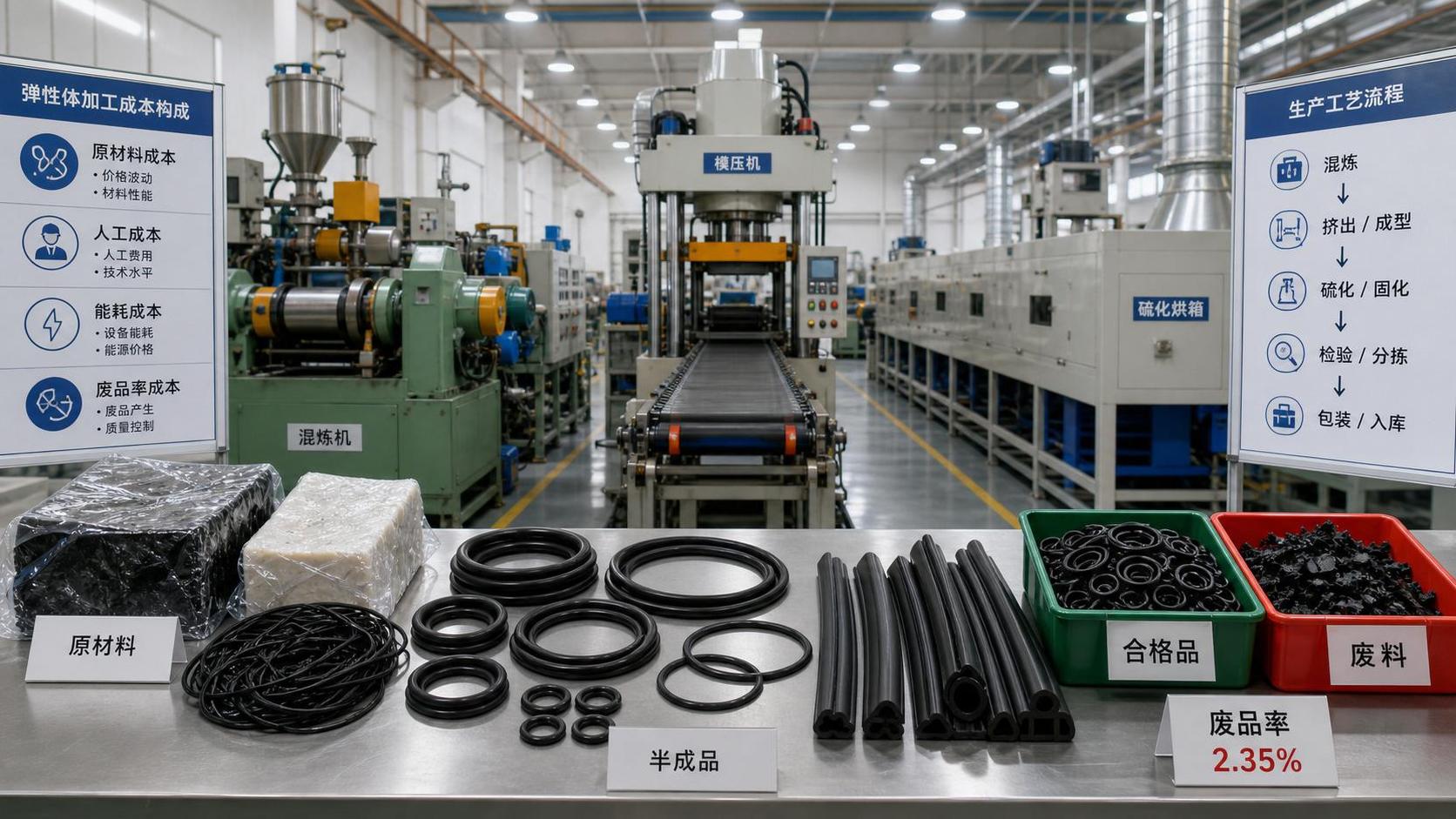 Elastomer Processing Cost Breakdown: Materials, Labor, Energy, and Scrap