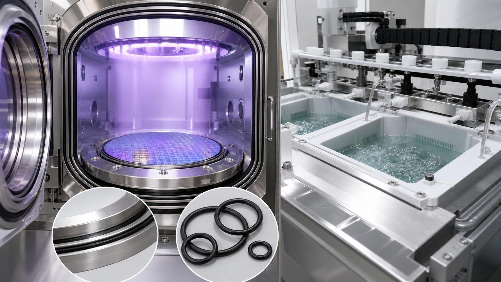 Semiconductor O-Rings: Material Choices for Plasma and Wet Processes