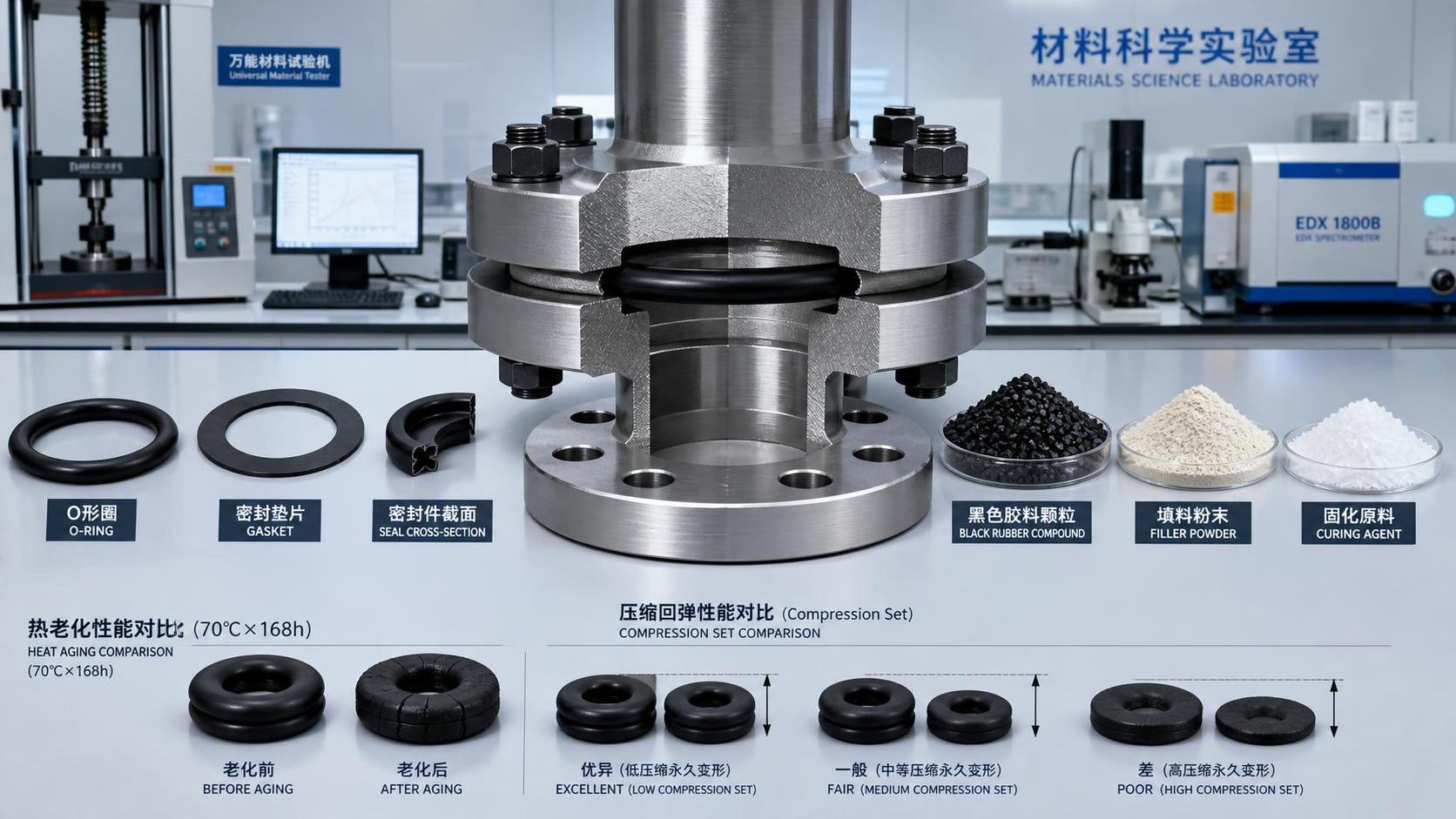 How Rubber Compounding Formulation Affects Heat Resistance and Compression Set