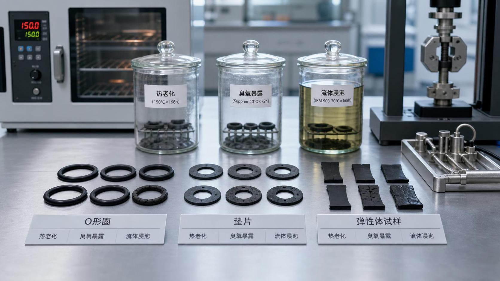 Elastomer Aging Analysis: Which Heat, Ozone, and Fluid Tests Matter Most?