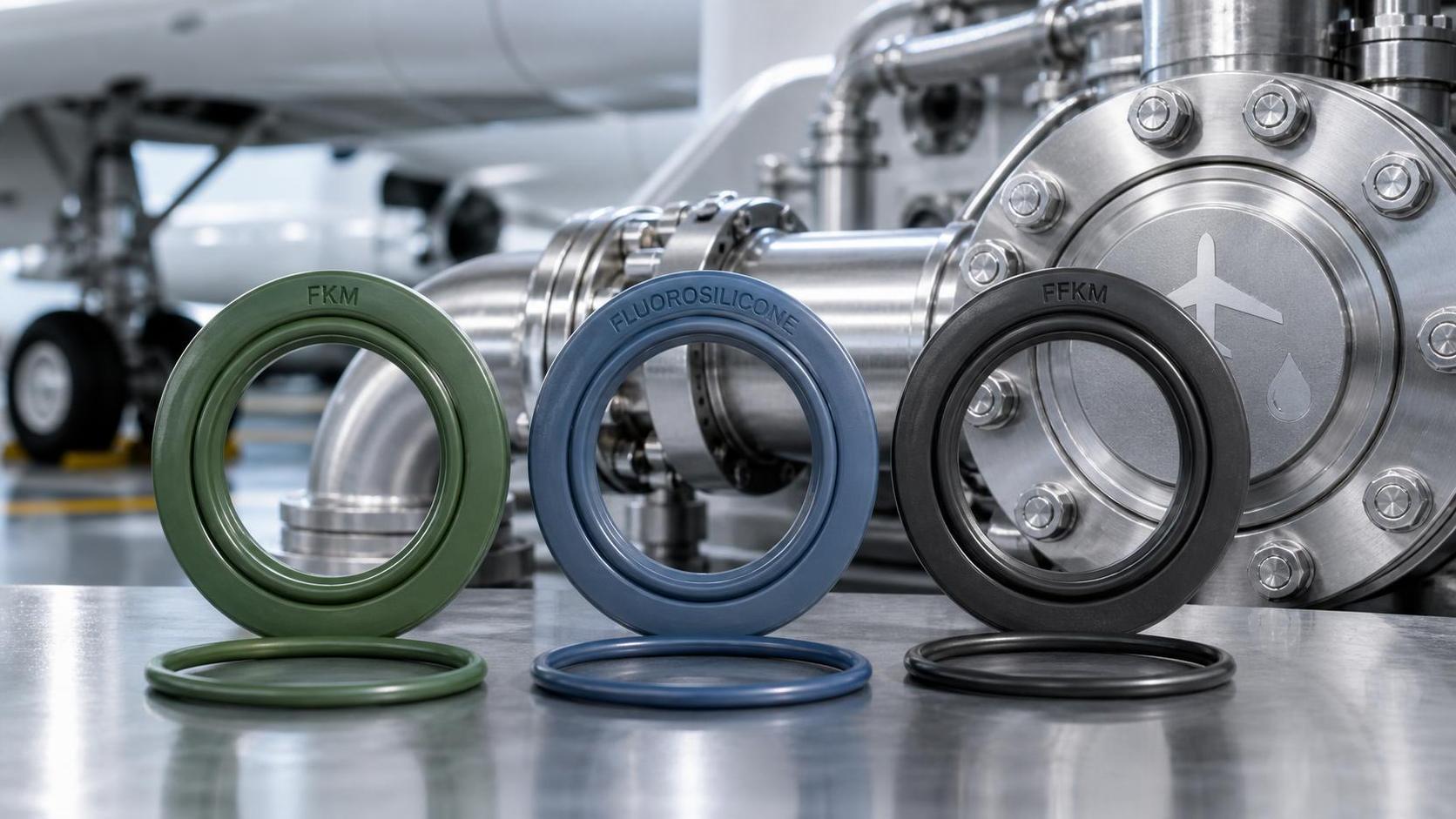 What sealing materials hold up best to jet fuel in aerospace systems