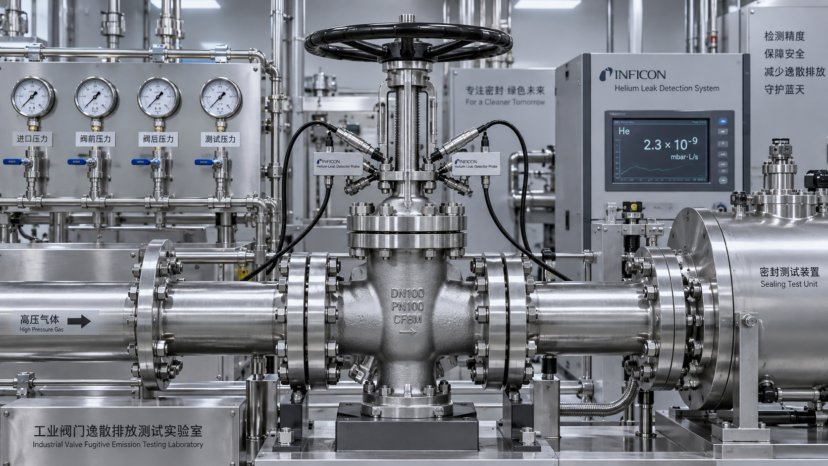 Which fugitive emission test standards apply to industrial valves