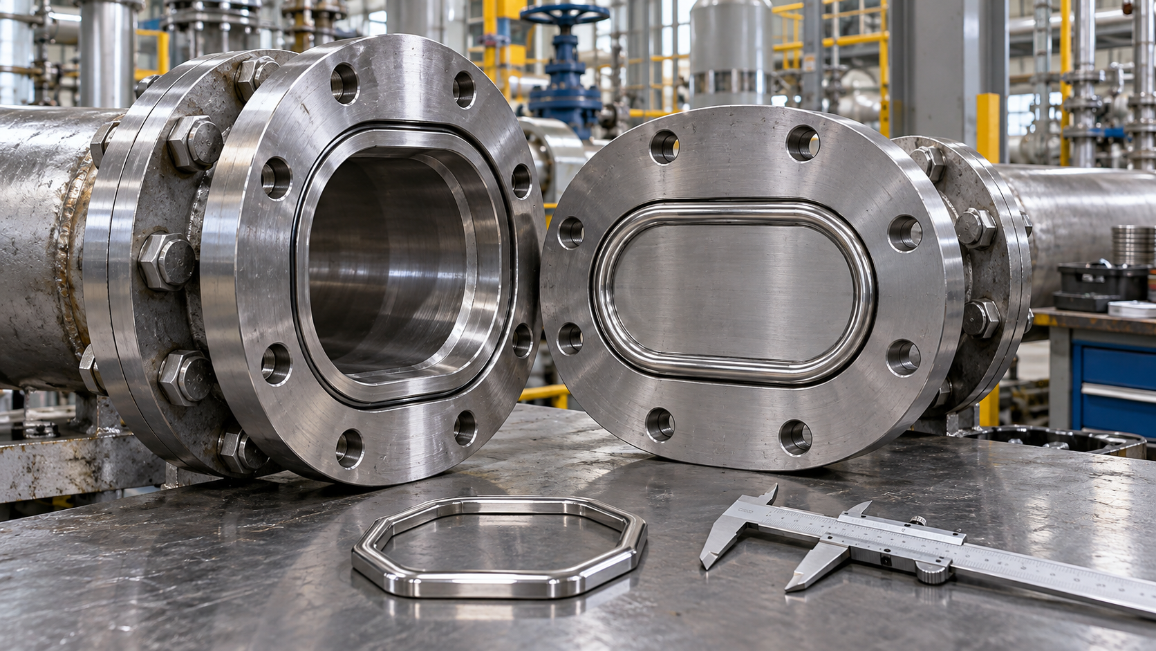 When should oval ring joint gaskets be used instead of octagonal ones?