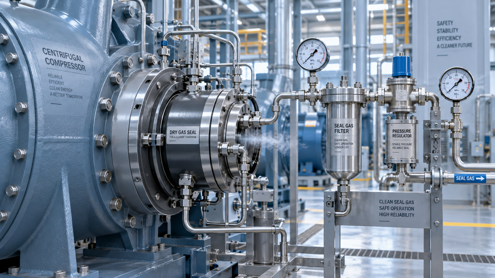 What causes compressor dry gas seals to leak during startup?