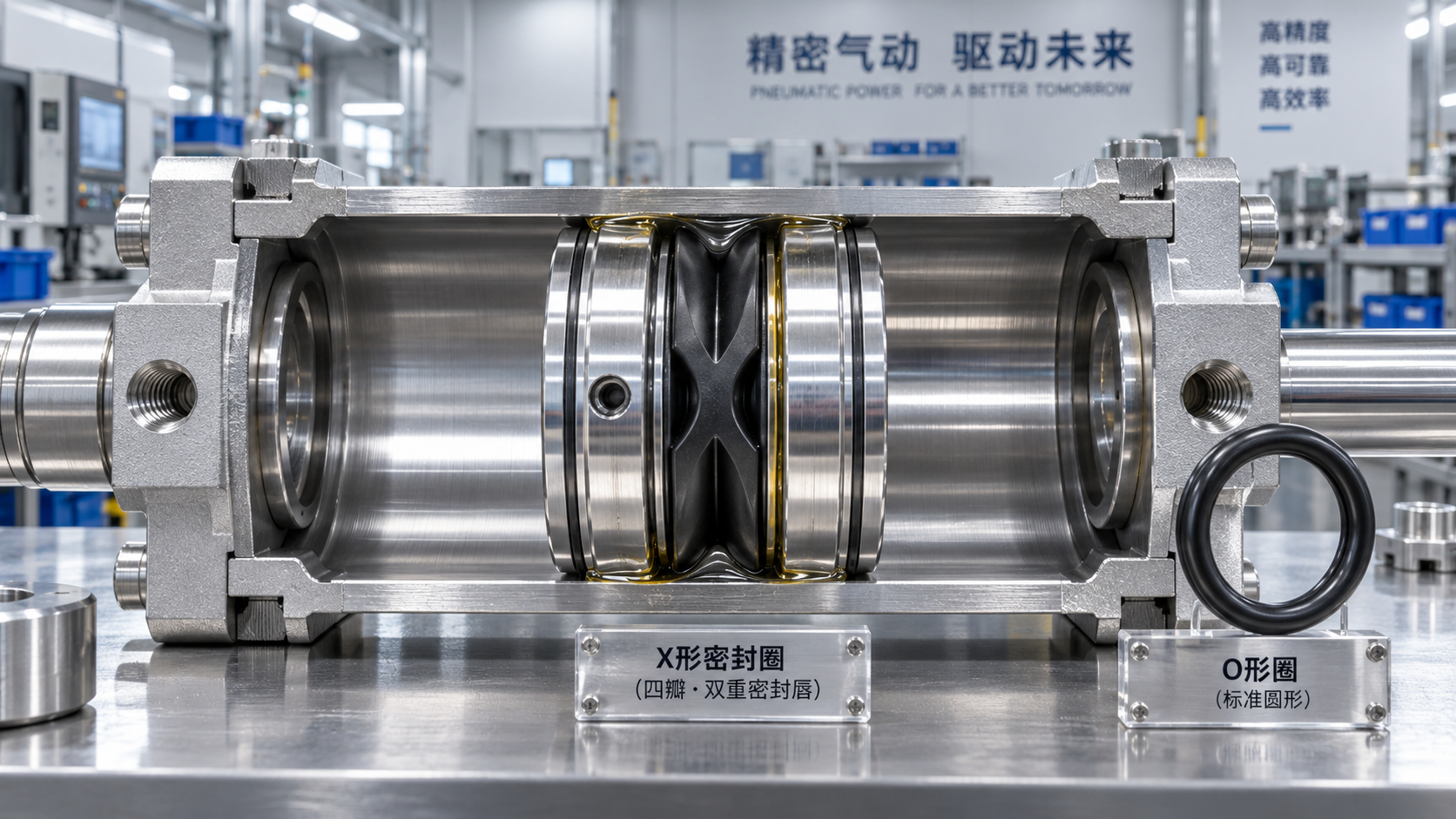 When do X-rings with double sealing outperform O-rings in pneumatics?
