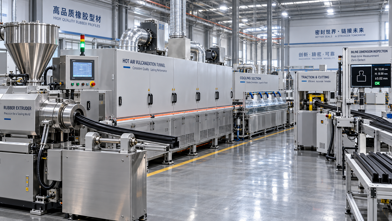 How to size a continuous rubber processing line for stable output