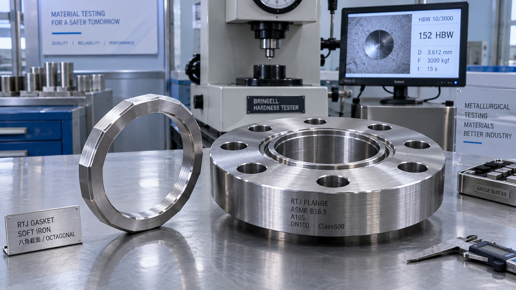 How hard should soft iron ring joint gaskets be for RTJ flanges?