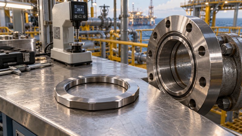 How to select ring joint gasket hardness for offshore flanges