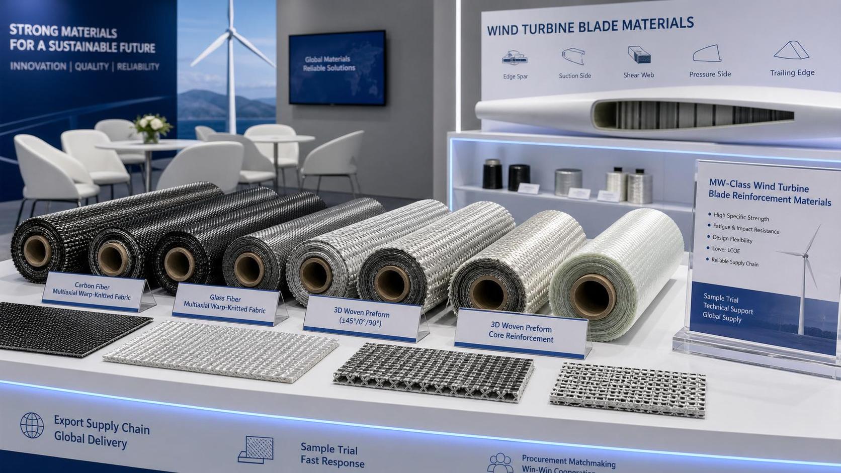 700+ Buyers Spotlight Wind Blade Materials at Langfang Fair