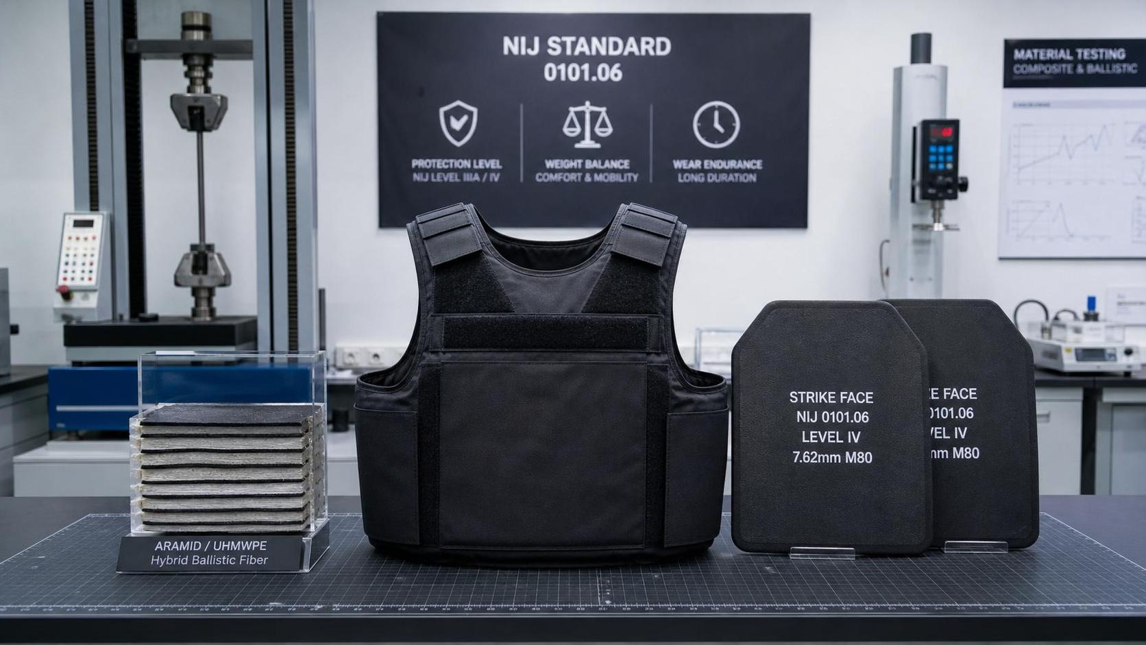 Ballistic Armor Systems for Police: NIJ Levels, Weight, and Wear Time