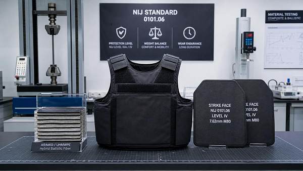 Ballistic Armor Systems for Police: NIJ Levels, Weight, and Wear Time