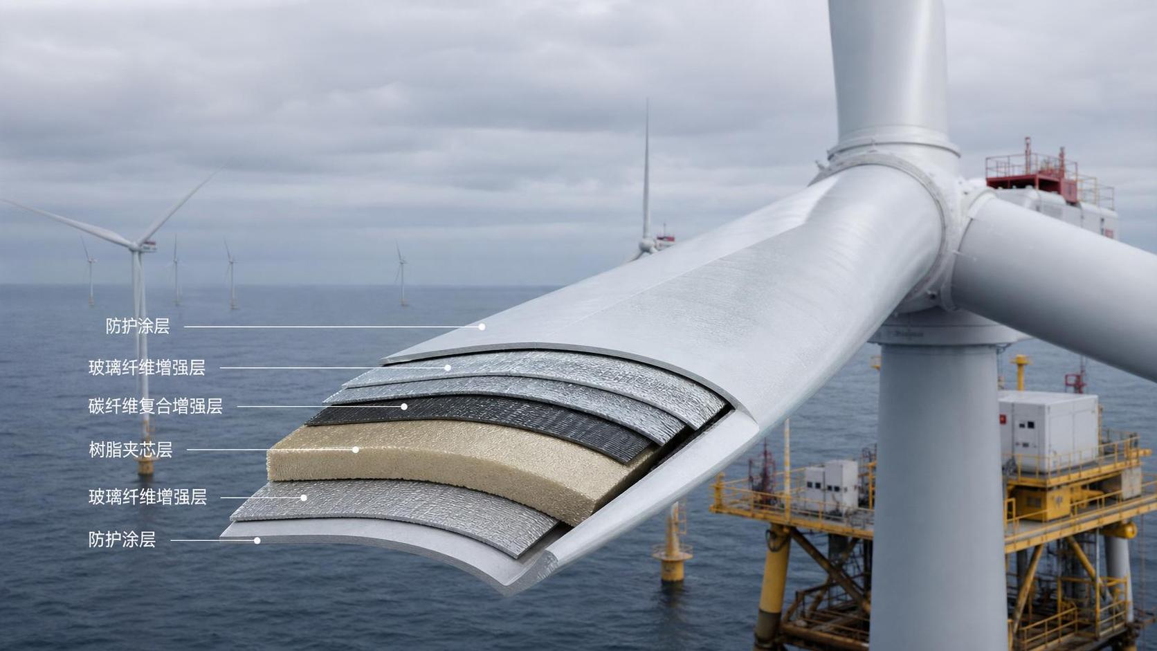 Wind Blade Materials for Offshore Wind: Strength, Weight and Durability