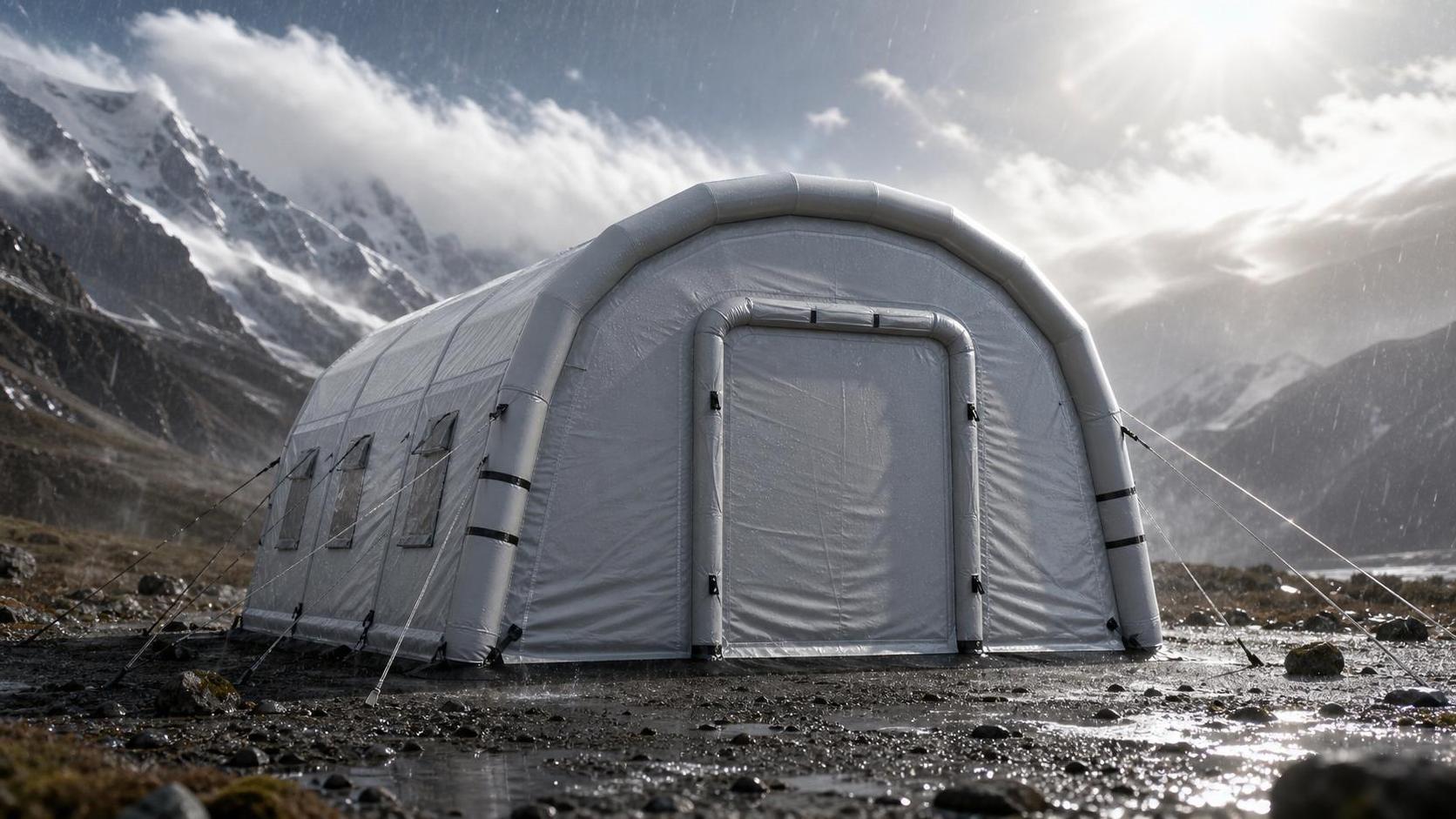Inflatable Fabric Materials Shelters: What Matters for Harsh-Weather Durability