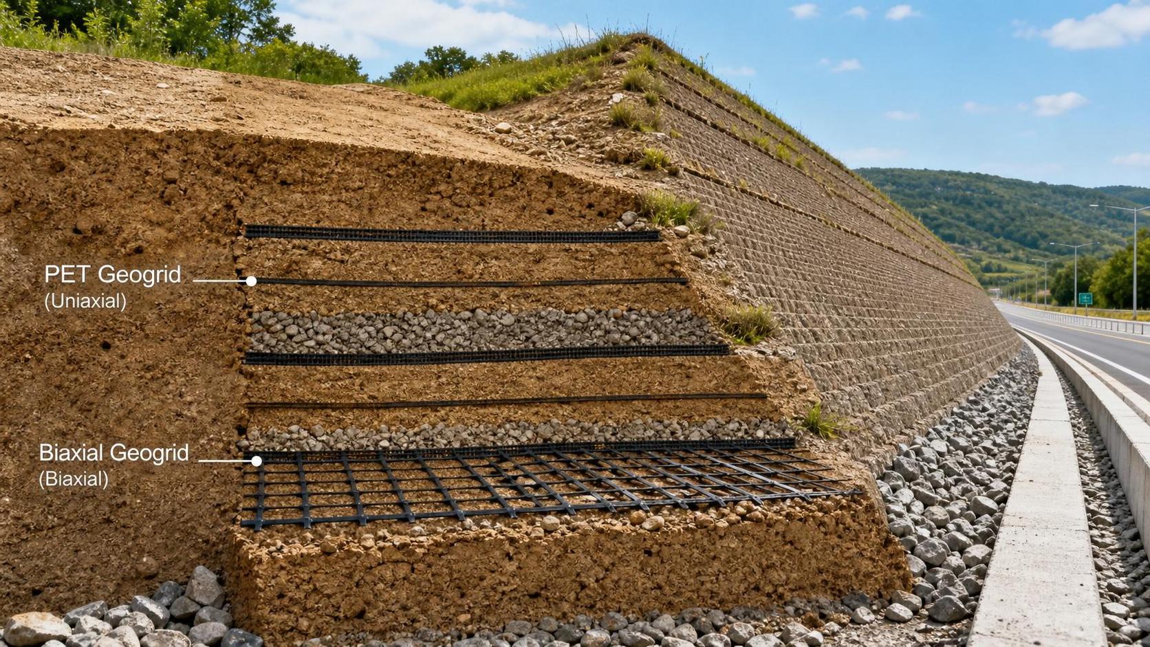 PET Geogrids vs. Biaxial Grids: Which Holds Slopes Better?