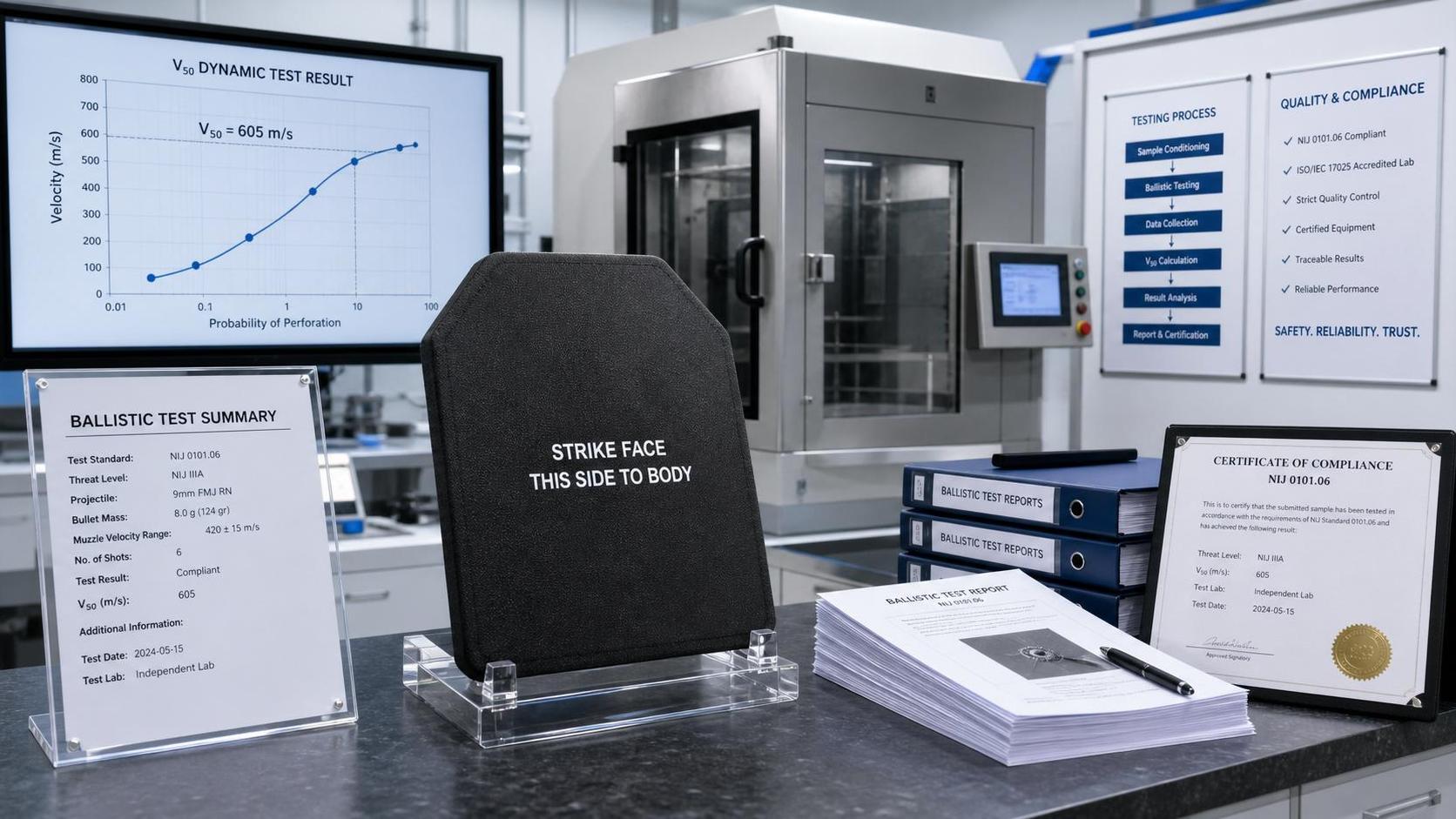 OSHA Adds Dynamic V50 Curve Filing for Soft Armor Inserts