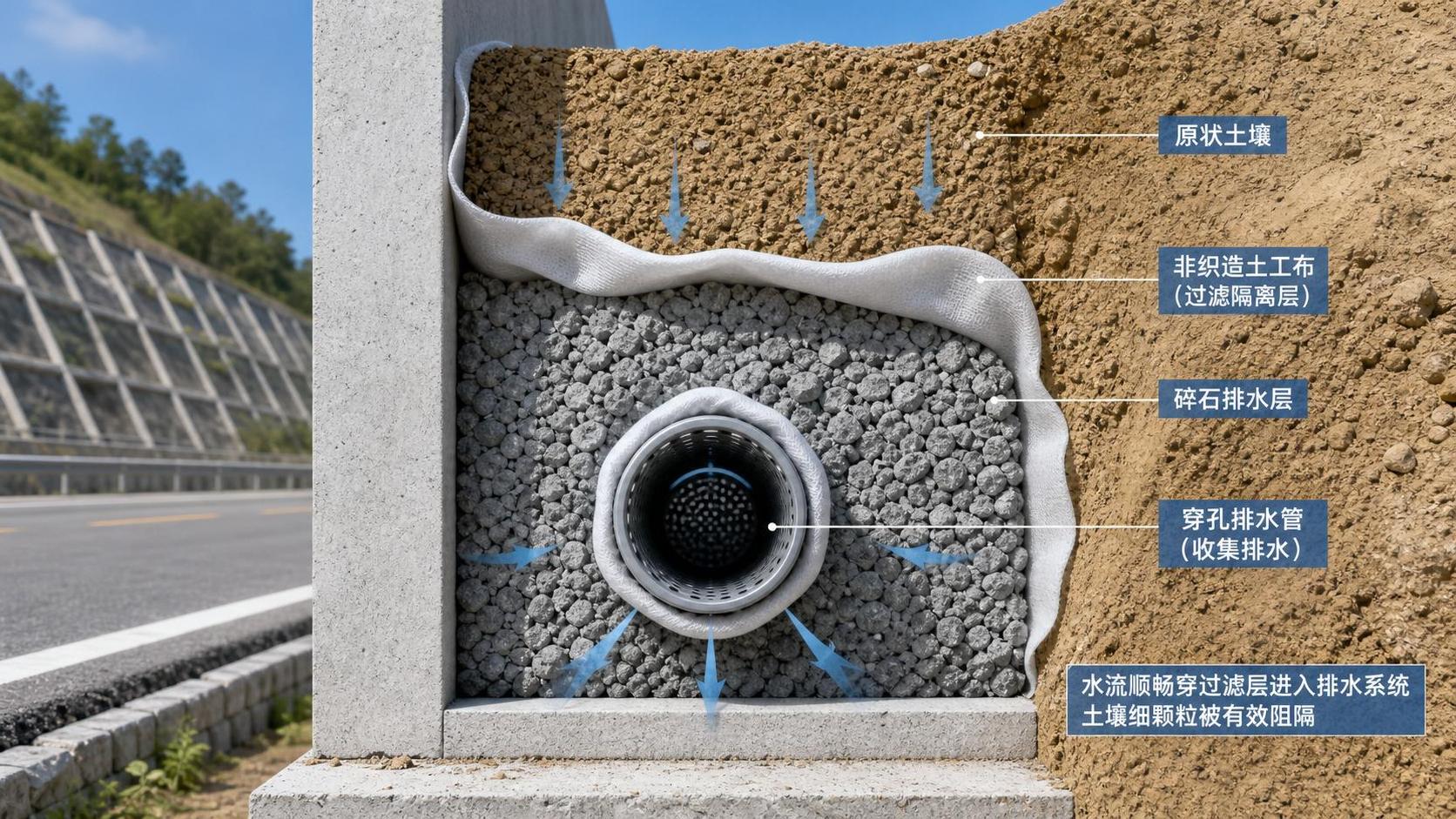 How Nonwoven Geotextiles Improve Filtration in Drainage Layers