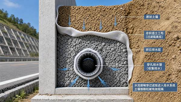 How Nonwoven Geotextiles Improve Filtration in Drainage Layers