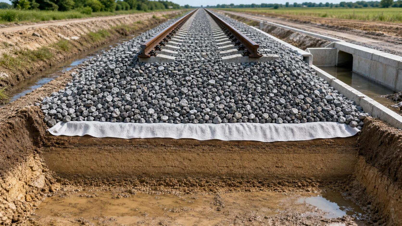 Railway Geosynthetics Geotextile: Drainage, Separation, and Service Life