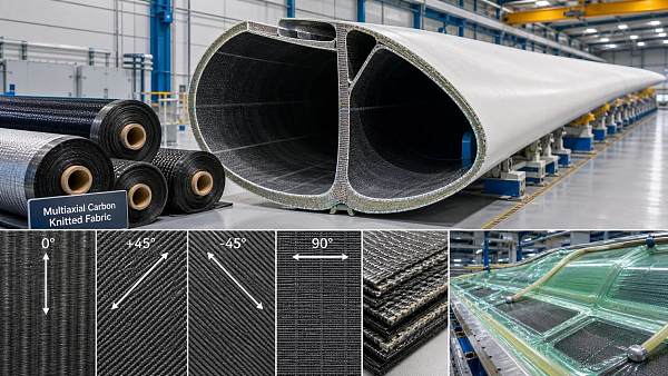 Carbon Multiaxial Warp Knitting: How Fabric Architecture Affects Wind Blade Performance