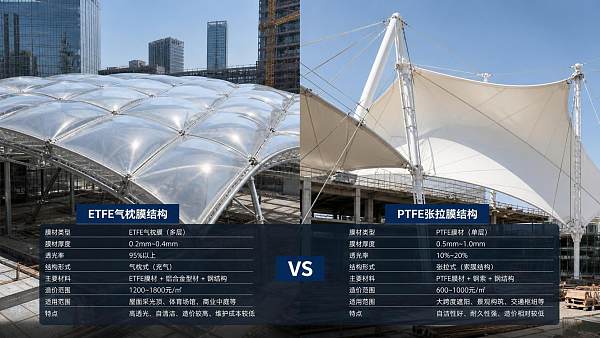 What Drives Architectural Membranes Price in ETFE and PTFE Projects?