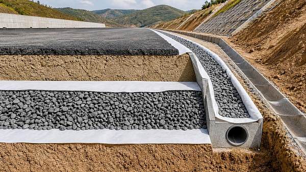 How to choose geotextile fabrics for drainage in road and slope projects