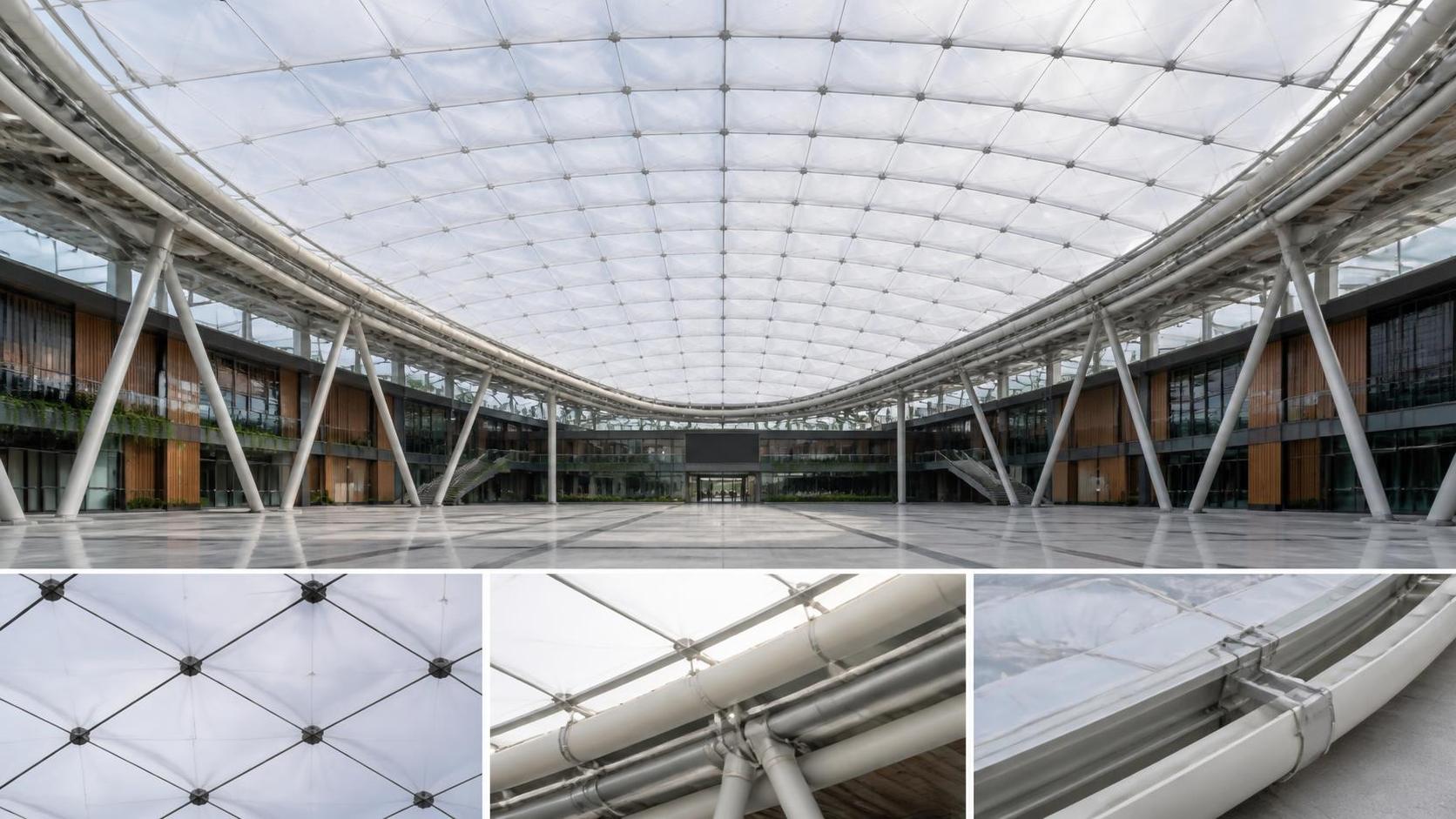 Are single layer ETFE membranes suitable for long-span roof projects?
