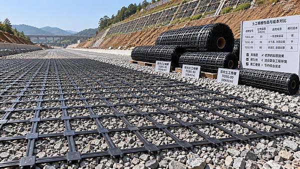 What drives geogrid reinforcement price differences between projects?