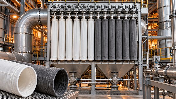 When do hot gas filter bags need PTFE instead of PPS?