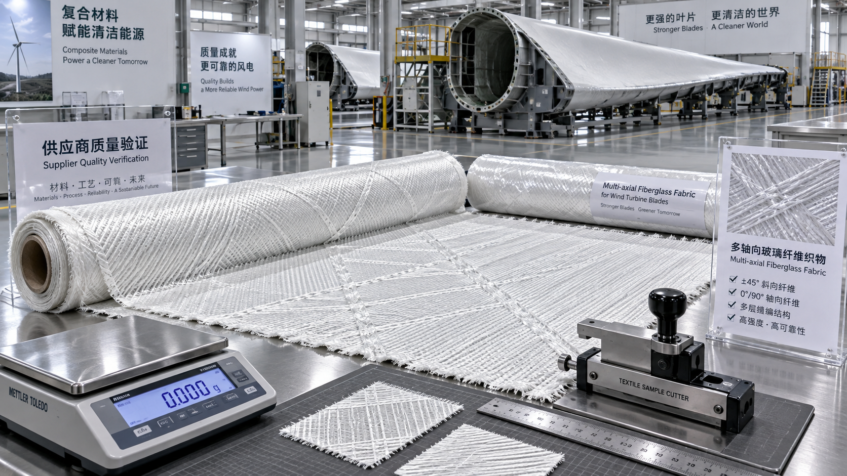 How to qualify a multiaxial composite supplier for wind blades