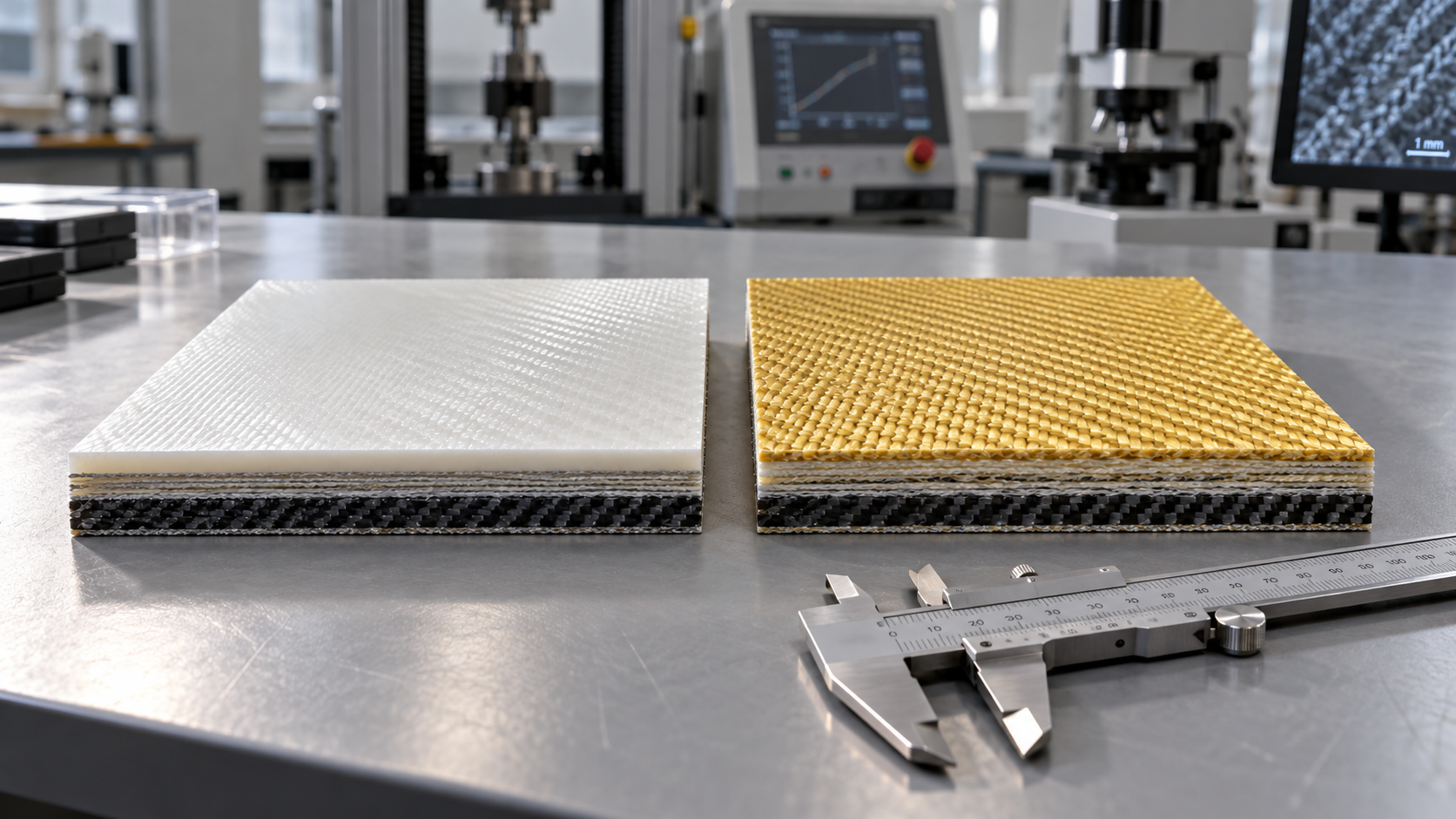 Are UHMWPE ballistic armor panels lighter than aramid panels?
