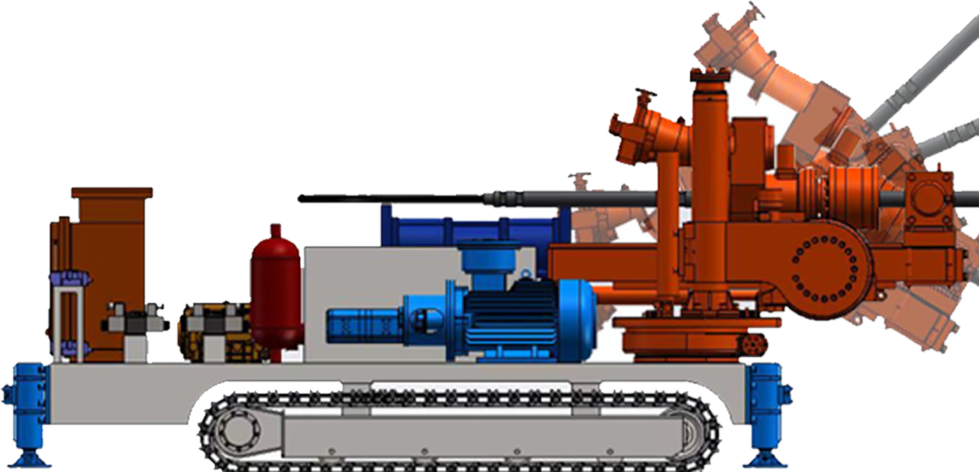Tracked fracturing rig