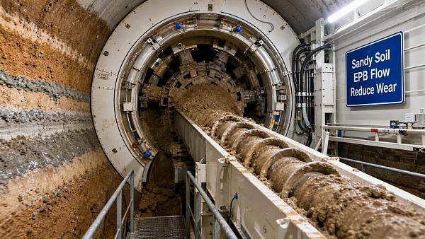Muck Conditioning in Sandy Soil: How to Improve EPB Flow and Reduce Wear