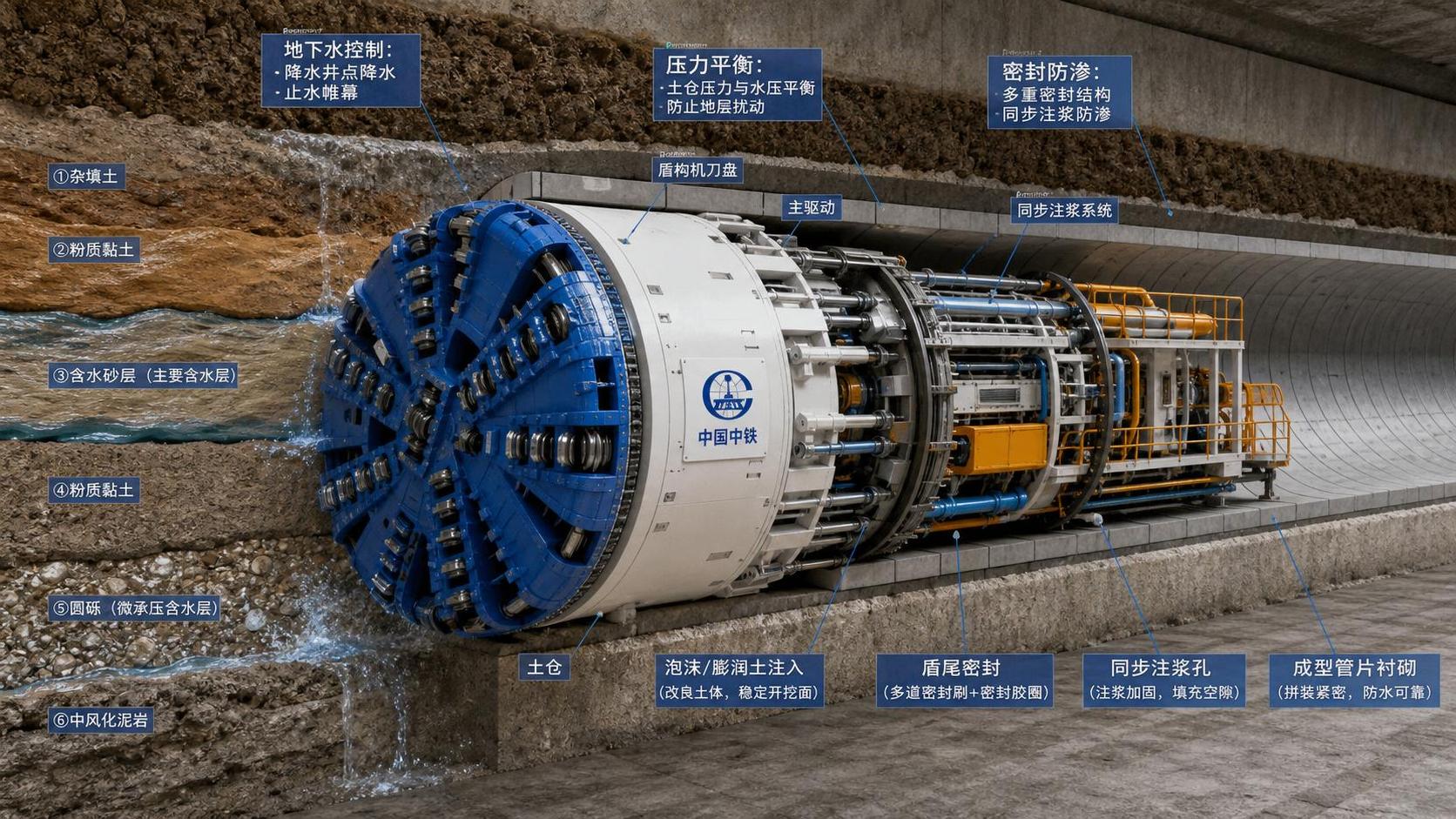 Shield Machines Groundwater Control: Key Methods and Risks