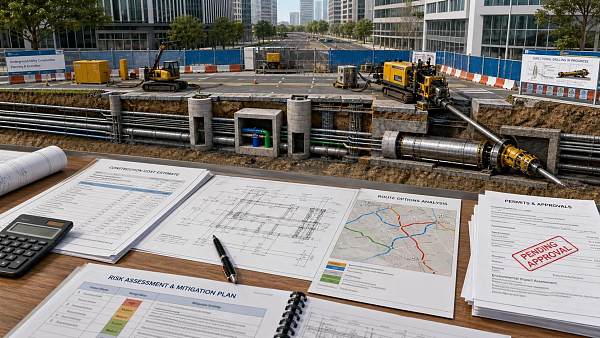 Utility Installation Planning: Cost, Routing, and Permit Risks
