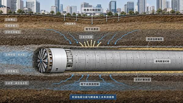 How Groundwater Control Affects Tunnel Structural Stability in Soft Ground