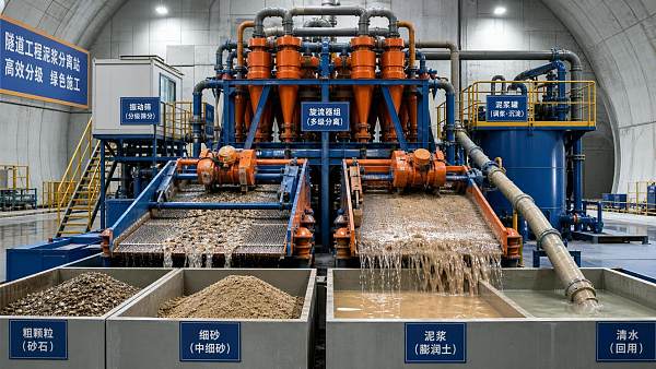 How to size solids control equipment for slurry separation on tunnel jobs