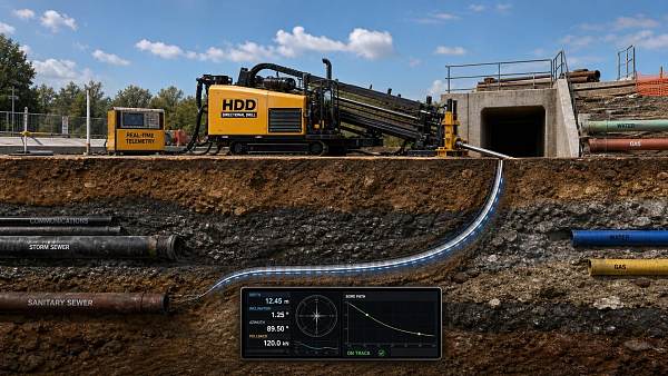 When does real time drilling telemetry improve HDD bore accuracy?