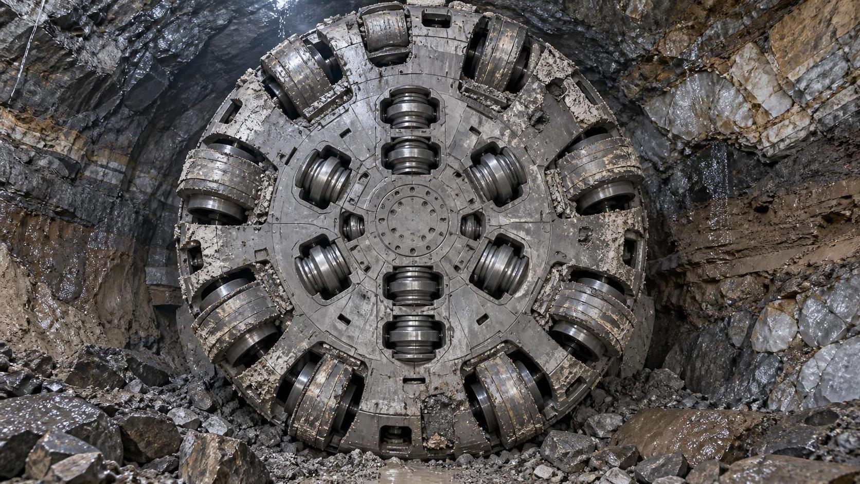 What causes excessive disc cutter wear in variable-ground TBM tunneling?