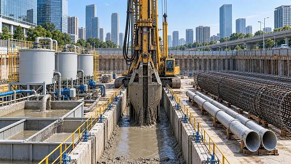Which diaphragm wall construction method suits deep urban excavations?