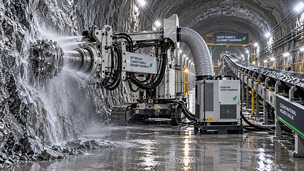 How to control dust underground when tunnel ventilation is limited