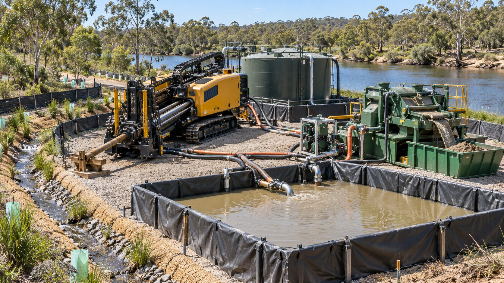 Which drilling fluid regulations apply to Australian HDD projects?