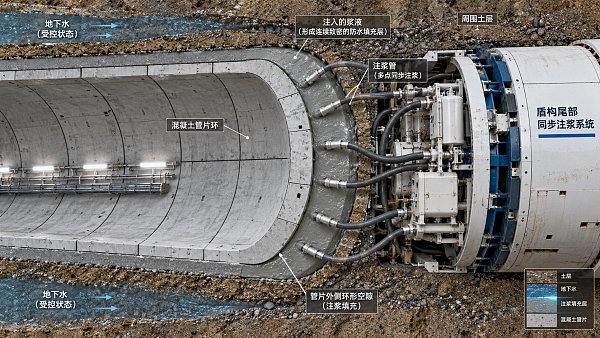 How backfill grouting systems prevent groundwater inflow behind segments