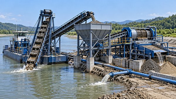 Matching Bucket Chain Diamond Dredger Output to Mineral Recovery Plants